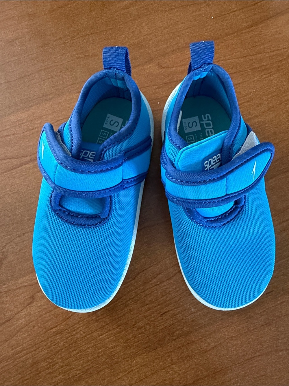 Speedo Kids' Blue Water Shoes with strap and Velcro